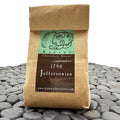Packaged chocolate drinking elixirs with label '1790 Jeffersonian'