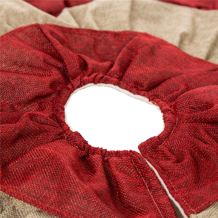 Christmas Faux Burlap Tree Skirt