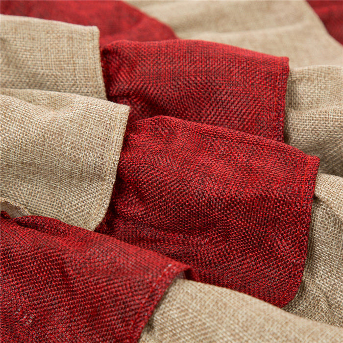 Christmas Faux Burlap Tree Skirt