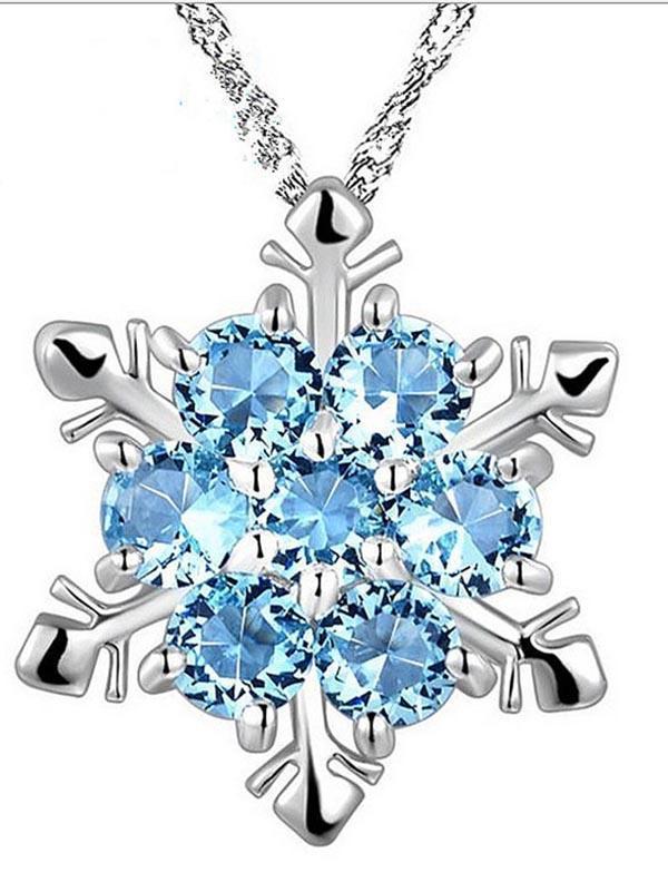 Christmas Snowflake Sliver-gilt Necklace Accessories