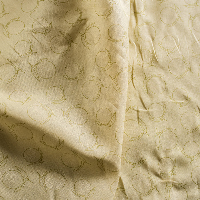 Citrus Sketch 100% Linen Fabric