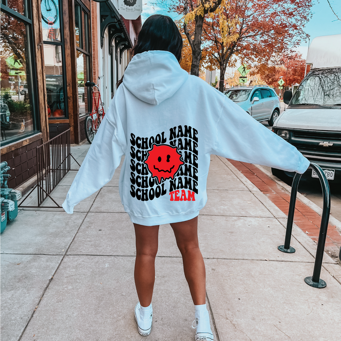 College Dripping Smiley Hoodie