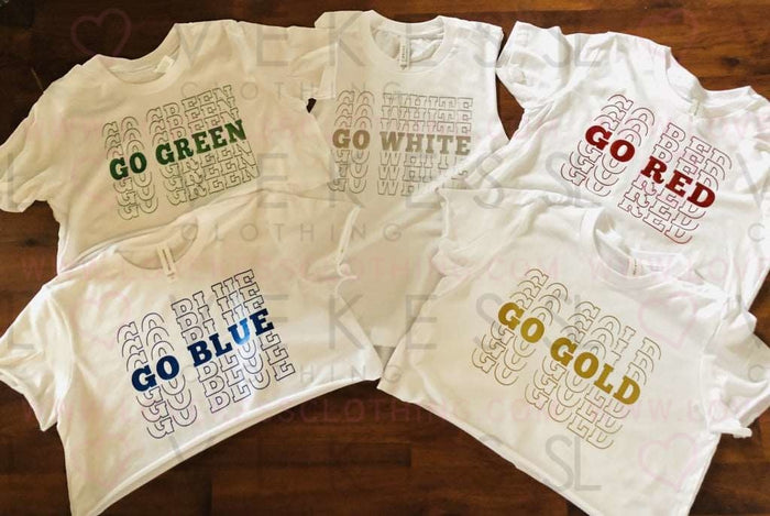 Color War Crop T-Shirt - lovekess - clothing