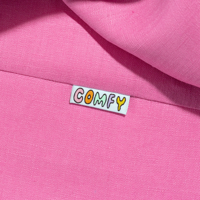 Comfy woven KATM sewing labels for handmade clothes and DIY sewing projects