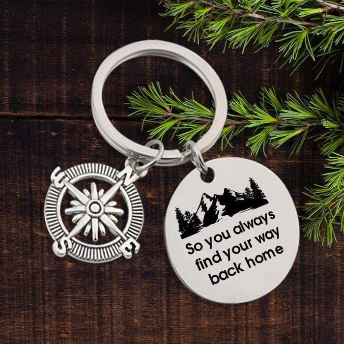 Compass Keychain - To My Granddaughter - I Can't Promise To Be Here For The Rest Of Your Life - Gkw23001