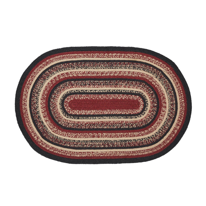 Connell Oval Braided Rug 24x36" - Primitive Star Quilt Shop