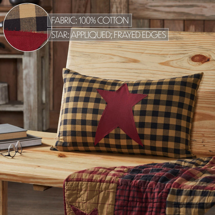 Connell Prim Pillow 14x22" - Primitive Star Quilt Shop