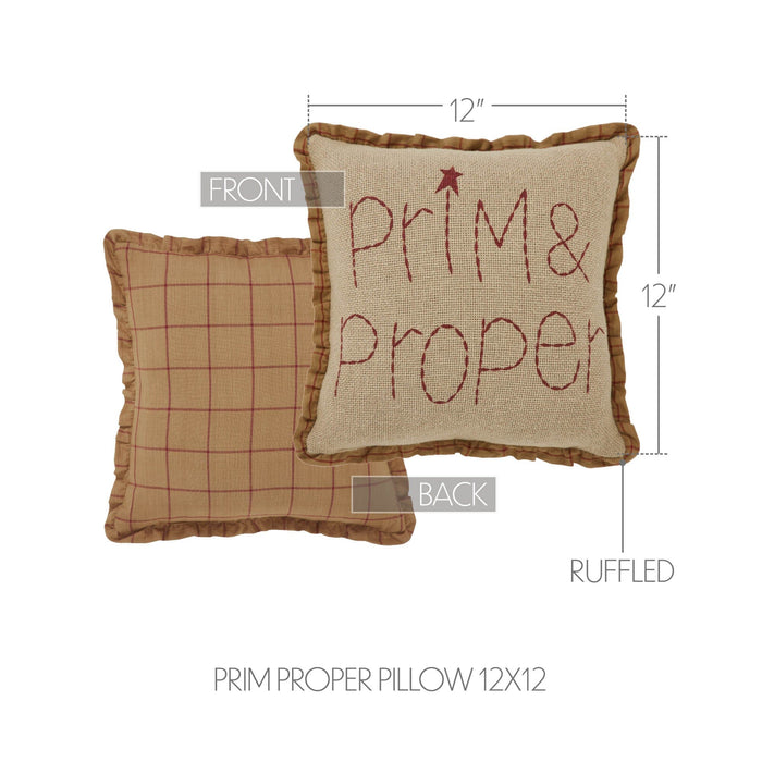 Connell "Prim & Proper" Pillow 12" - Primitive Star Quilt Shop