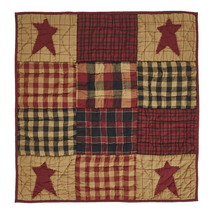 Connell Quilted Lap Throw 30x30" - Primitive Star Quilt Shop
