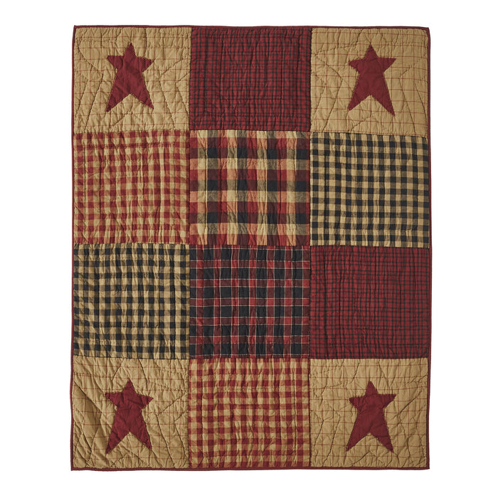 Connell Quilted Throw - Primitive Star Quilt Shop