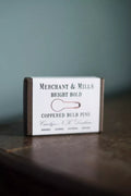 Merchant & Mills Coppered Bulb Pins with wide bowl for tags and craft projects