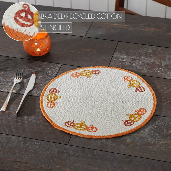 Country Halloween Braided Placemat 14" - Primitive Star Quilt Shop