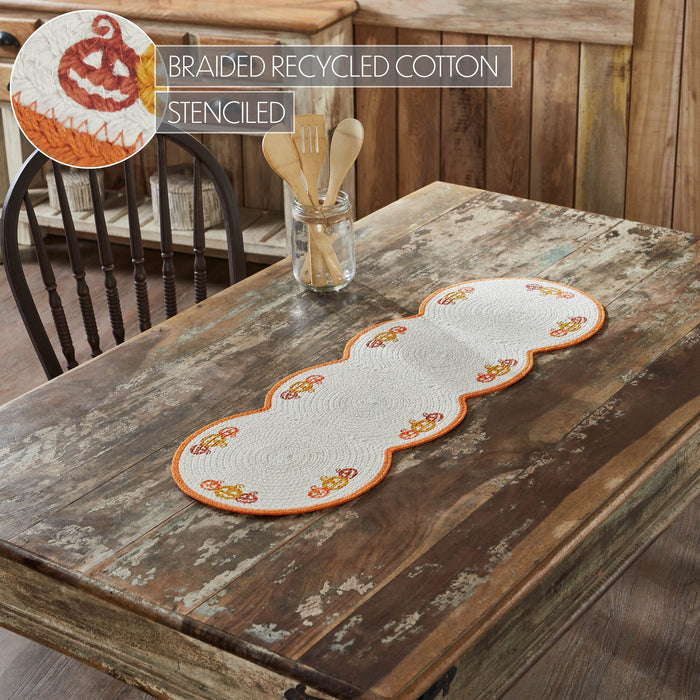 Country Halloween Braided Runner 12x36" - Primitive Star Quilt Shop