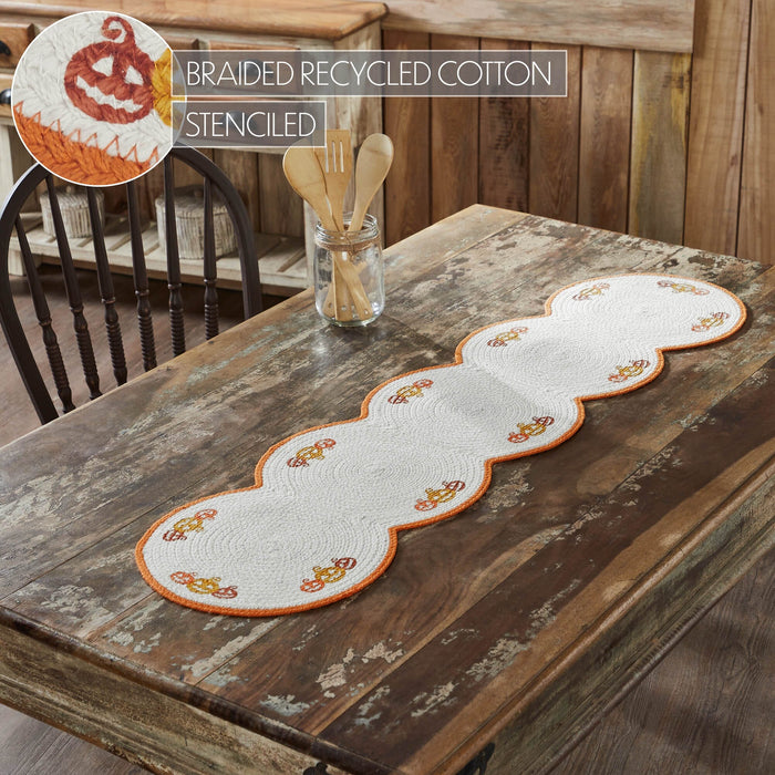 Country Halloween Braided Runner 12x48" - Primitive Star Quilt Shop