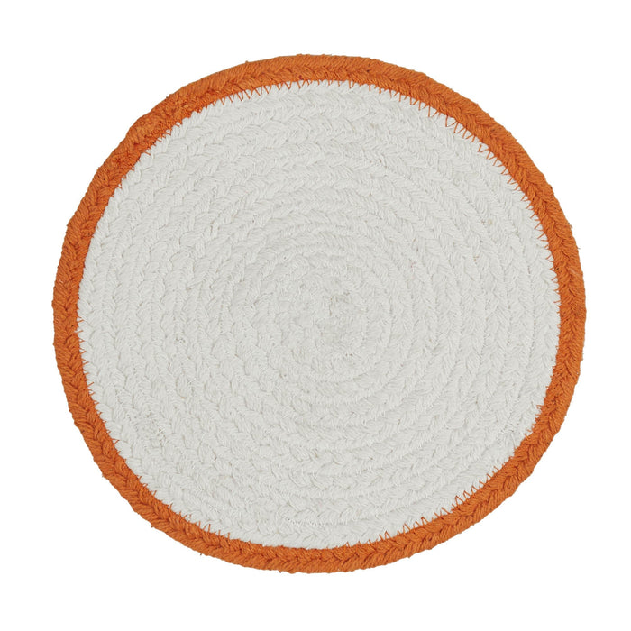 Country Halloween Braided Trivet 8" - Primitive Star Quilt Shop