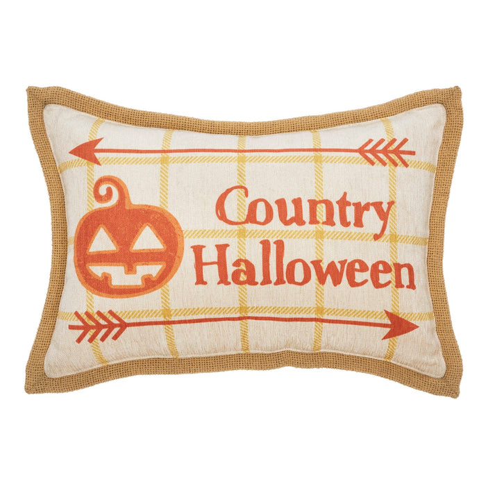 Country Halloween Pillow 9.5x14" - Primitive Star Quilt Shop