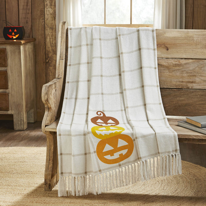 Country Halloween Woven Throw - Primitive Star Quilt Shop