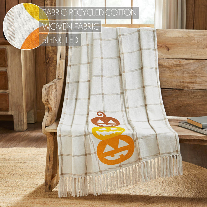 Country Halloween Woven Throw - Primitive Star Quilt Shop