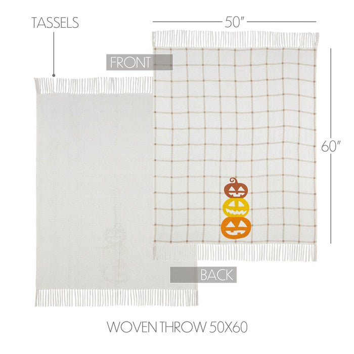 Country Halloween Woven Throw - Primitive Star Quilt Shop