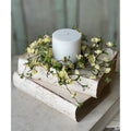 Cream Quince Blooms Candle Ring - Primitive Star Quilt Shop