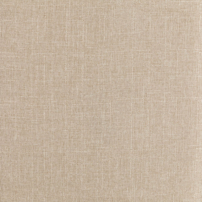 Cream White Fabric Dining Chair with Adjustable Feet Nails, Set of 2