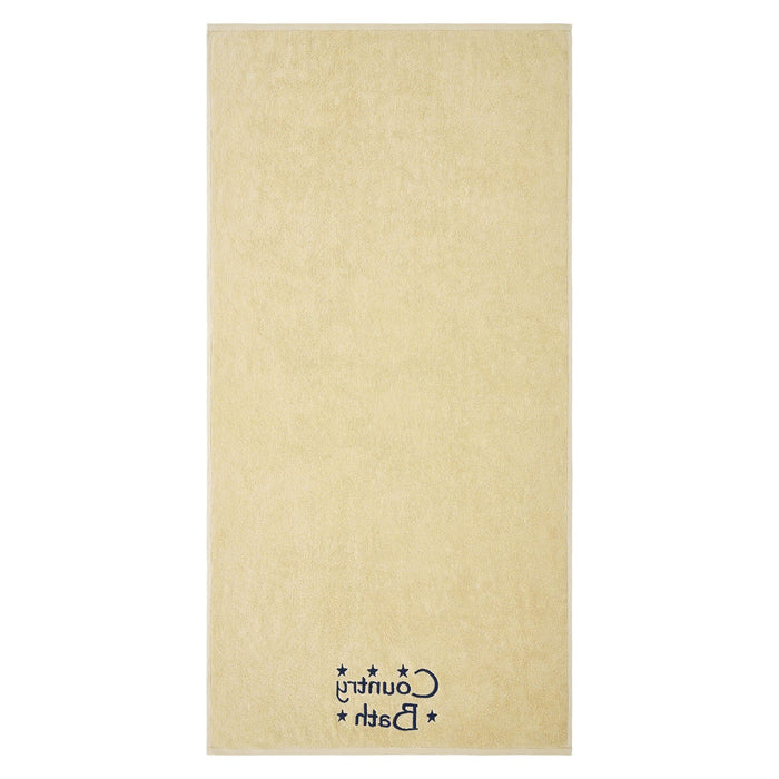 Creme "Country Bath" Bath Towel - Set of 2 - Primitive Star Quilt Shop
