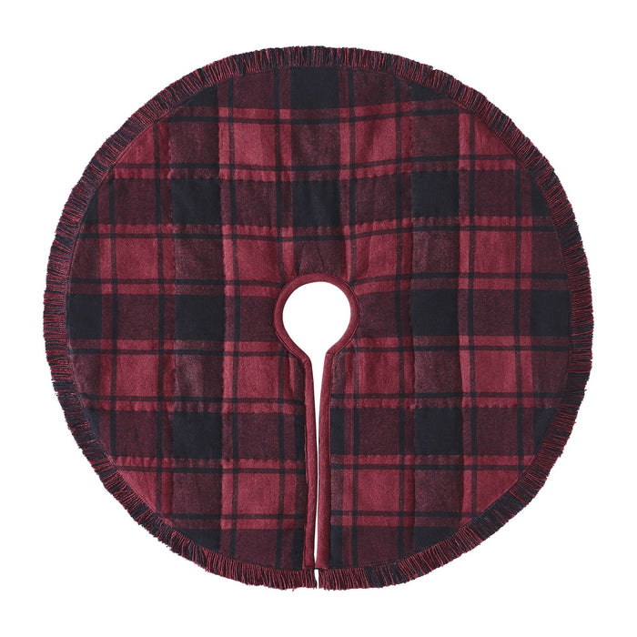 Cumberland Plaid Tree Skirt 24" - Primitive Star Quilt Shop