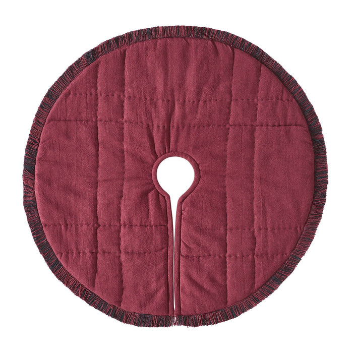Cumberland Plaid Tree Skirt 24" - Primitive Star Quilt Shop