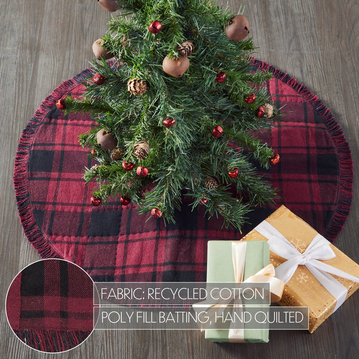 Cumberland Plaid Tree Skirt 24" - Primitive Star Quilt Shop
