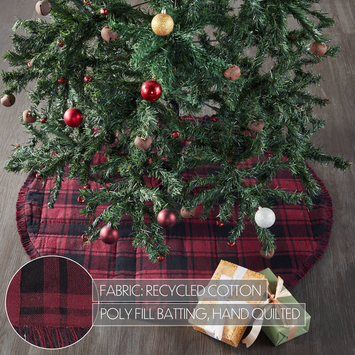 Cumberland Plaid Tree Skirt 36" - Primitive Star Quilt Shop
