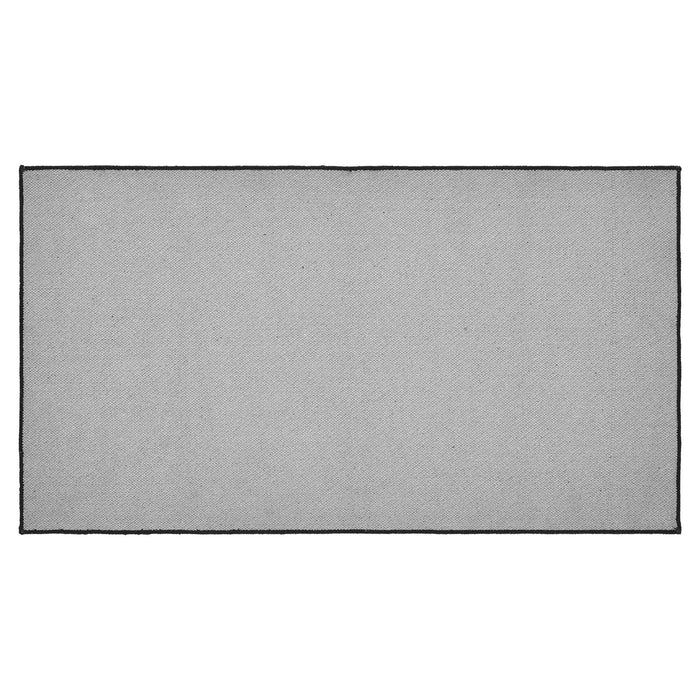 Custom House Black Indoor/Outdoor Rectangle Rug 27x48" - Primitive Star Quilt Shop