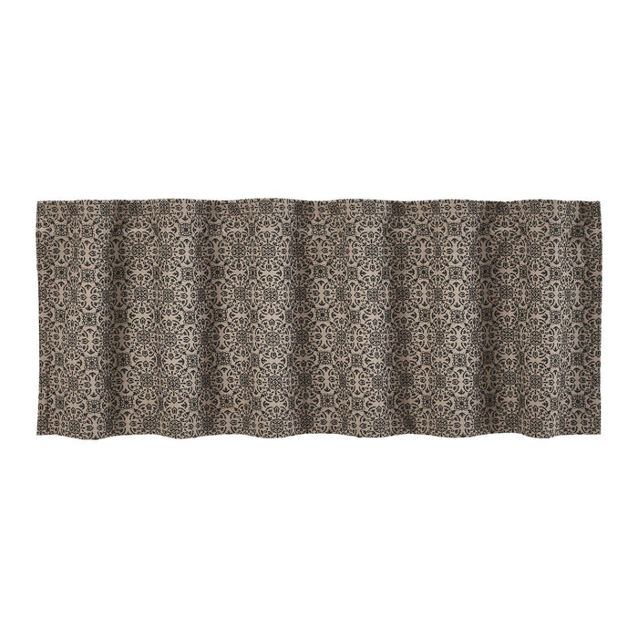 Custom House Black Woven Lined Valance 60" - Primitive Star Quilt Shop
