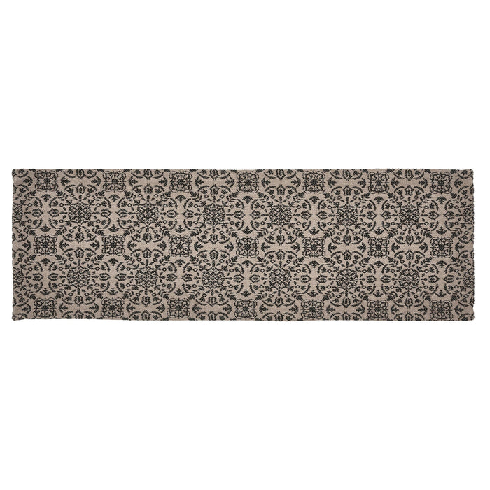 Custom House Black Woven Runner 8x24" - Primitive Star Quilt Shop