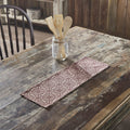 Custom House Burgundy Woven Runner 8x24" - Primitive Star Quilt Shop