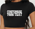 Custom Super Crop Tailgate Tee