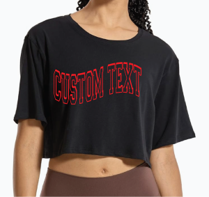 Customize this Super Crop Twisty Tee