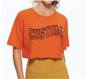 Customize this Super Crop Twisty Tee