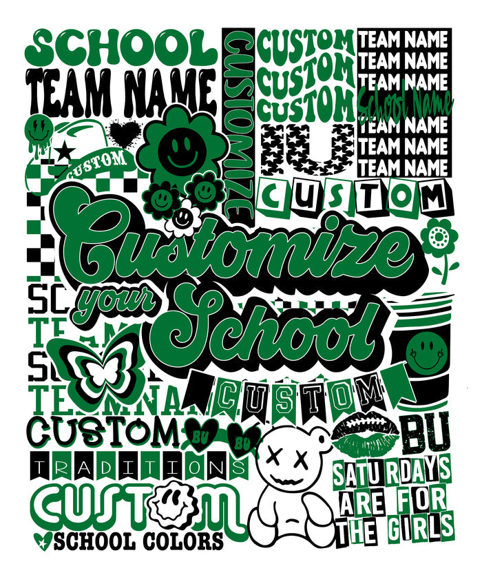 Customize Your Own 50x60 Y2K Dorm Room Blanket