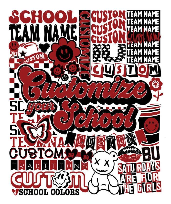 Customize Your Own 50x60 Y2K Dorm Room Blanket