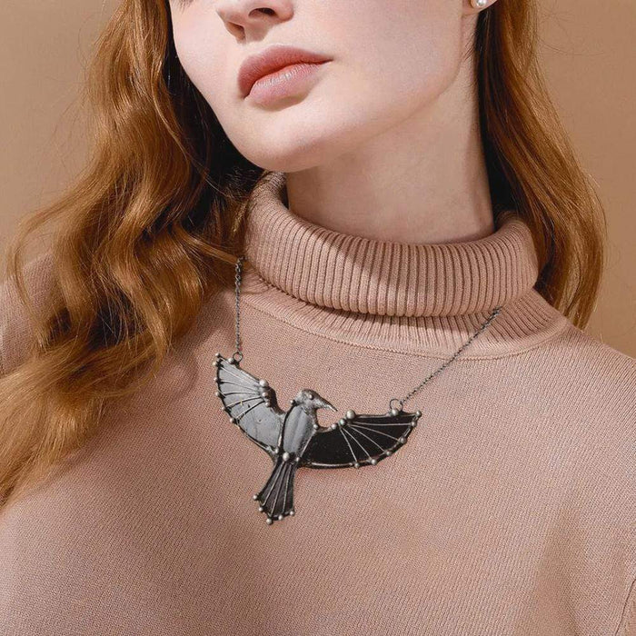 Dark Raven Necklace - My Viking Girlfriend - My Fire And My Rain - Gncm13007