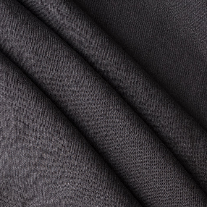 Deep Charcoal extra wide 280cm 100% linen fabric 165gsm for dresses, shirts, skirts, relaxed pants, curtains and home textiles