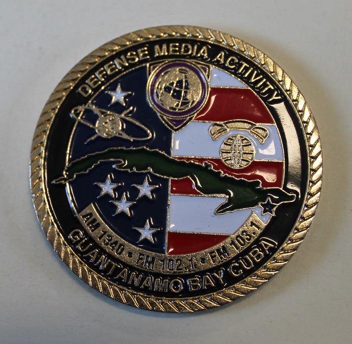 Defense Media Activity American Forces Network Fidel Castro Guantanamo Bay Cuba Challenge Coin