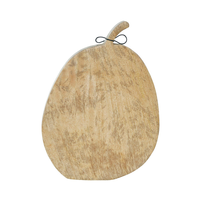 Distressed White Carved Wood Pumpkin - 12x8.75" - Primitive Star Quilt Shop