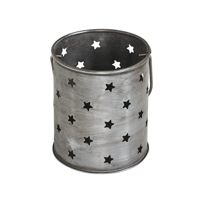 Distressed Zinc Mini Stars Votive Candle Holder - 3.75x3.25" - Primitive Star Quilt Shop
