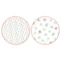 Ditsy Posy Scalloped Dinner Plates