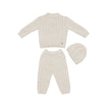 Drew Beige Boy Knitted 3-Pc Set