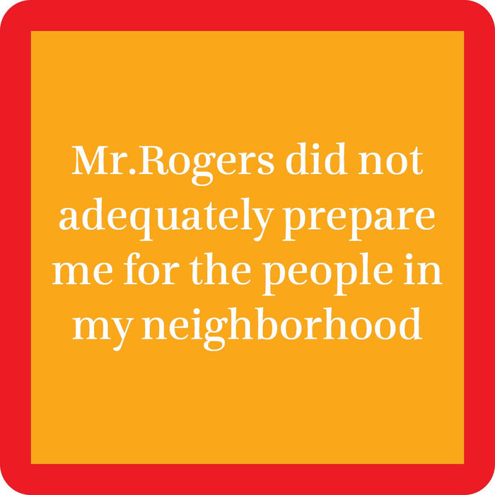 Drinks on Me Coaster: Mr. Rogers - Pine & Moss