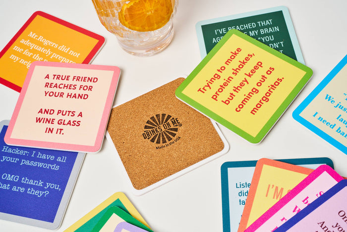 Drinks on Me Coaster:First Divorce - Pine & Moss