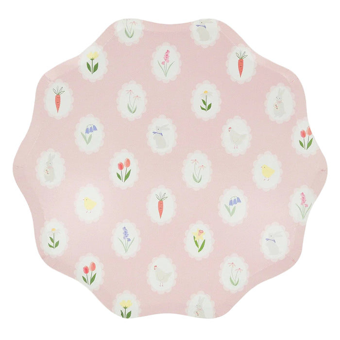 Easter Cameo Dinner Plates