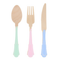 Elegant Mixed Color Wooden Cutlery Set
